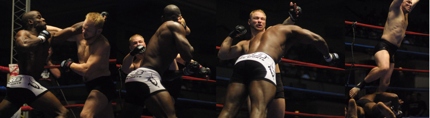 John Renken professional MMA fight sequence collage