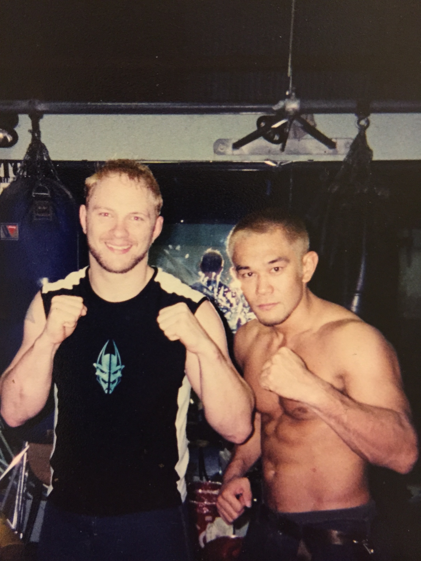 John Renken with international MMA training partner