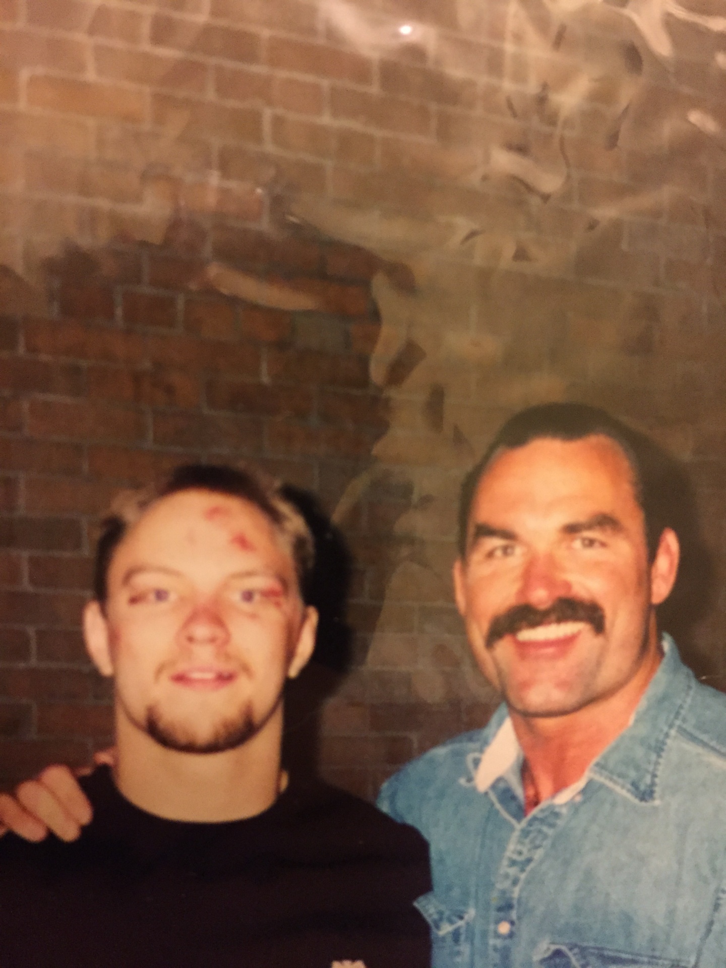 John Renken with MMA pioneer Don Frye after a fight